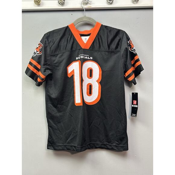 AJ Green Jersey Youth Large Black Cincinnati Bengals NFL Football 18 Graphic NEW - Picture 1 of 9